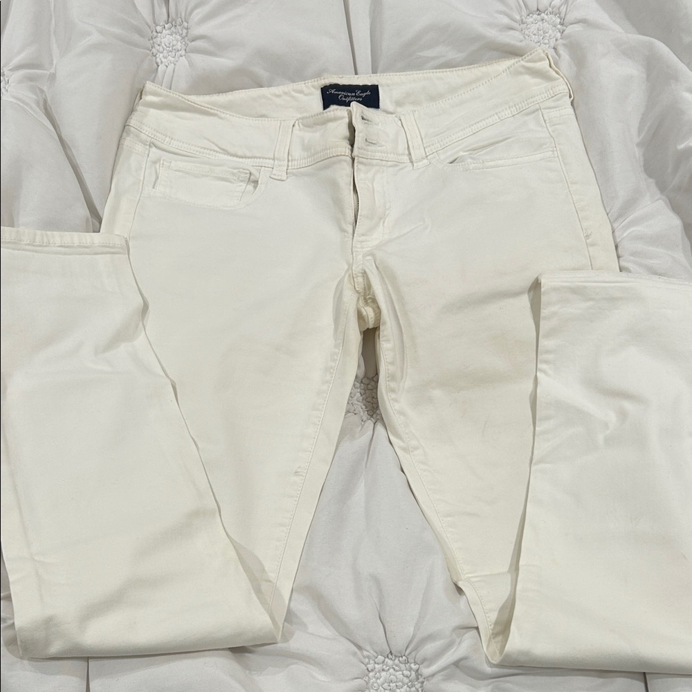American Eagle Outfitters Women's Skinny Jeans in Cream